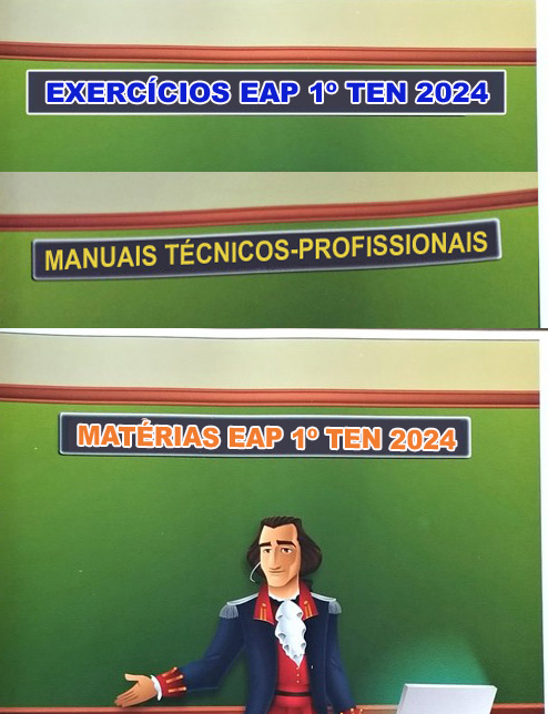 KIT COM 3 APOSTILAS EAP TENENTES 2024 – MATÉRIAS E EXERCÍCIOS